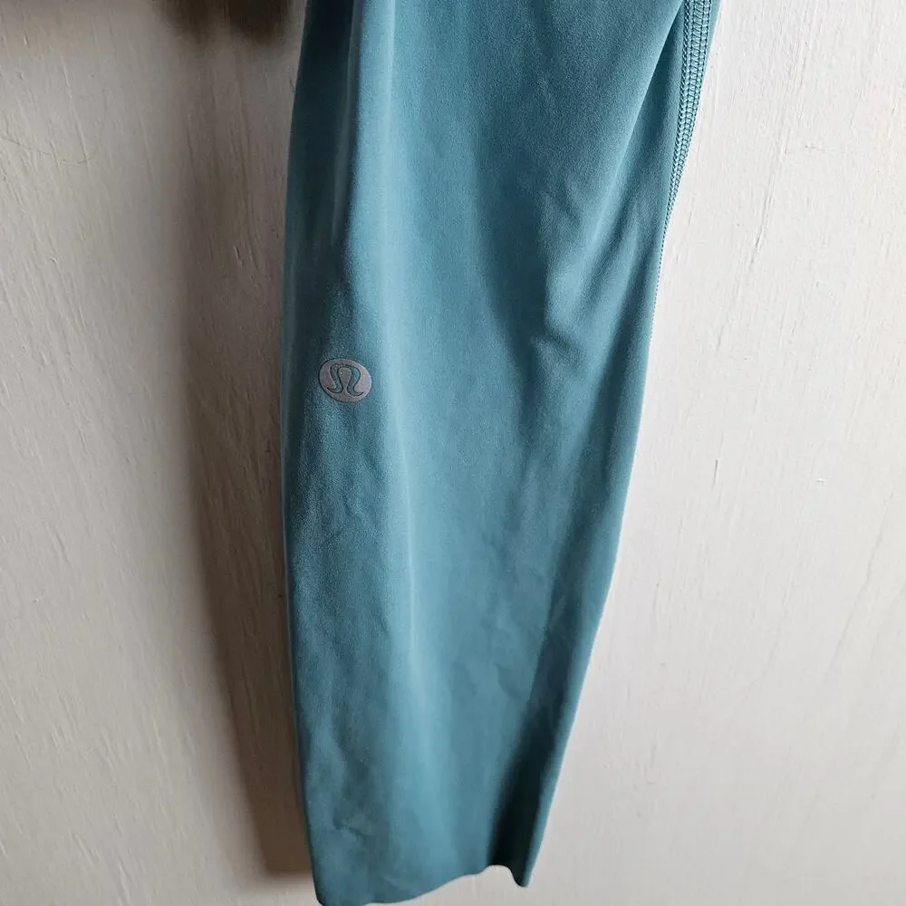 Lululemon Fast & Free 7/8 Tight II 6 Pacific Breeze Aqua Blue‎ Leggings